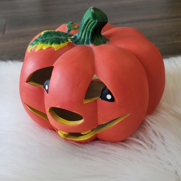 Vintage Other - B2G1 VTG Halloween Handpainted Jack-o-lantern